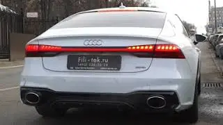 Спортивная выхлопная система на Audi A7 3T 2019 года