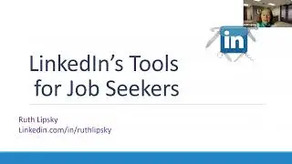 LinkedIn Tuesdays - 2/20/24 - "LinkedIn’s Tools for Job Seekers" with Ruth Lipsky