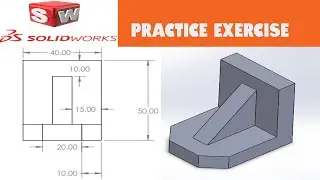 Solidworks Practice Exercise | Solidworks Tutorials | Learn Solidworks