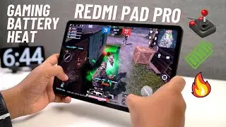 Redmi Pad Pro 5G Gaming Review, Battery Drain Test, Heat Test!