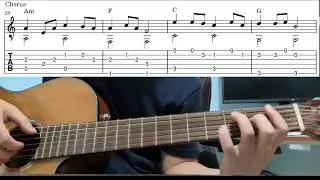 The Spectre (Alan Walker) - Easy Fingerstyle Guitar Playthrough Tutorial Lesson With Tabs