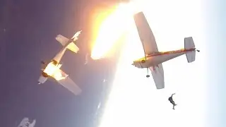 😵 Collision entre 2 avions durant une séance de parachutisme