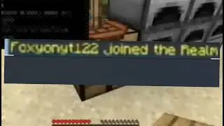 The first time Foxy joined my Minecraft realm.