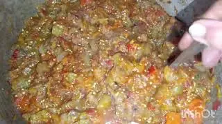 Самый вкусный рецепт баклажанный икры //Приготовить быстро и вкусно.#рецепт #приготовление