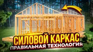 Силовой КАРКАС дома из строганой доски. Канадская технология. СК Новгородский Дом