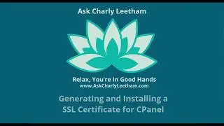 Generating and Install a SSL Certificate
