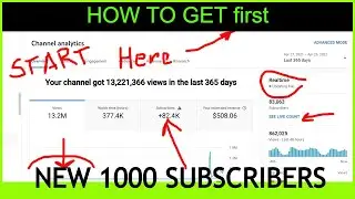 MAKE MONEY online: First 1000 YouTube subscribers step-by-step (part 1)