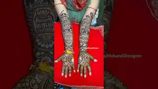 Full Hand दुल्हन मेहँदी डिज़ाइन । Raj Mehandi Designer #dulhanmehndi #bridalhenna #shorts #ytshorts