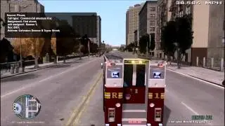 GTA IV Fire Fighter Mod Rescue! (Big fire extinguisher!!!)
