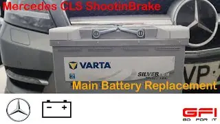 Mercedes CLS ShootingBrake Main Battery Replacement