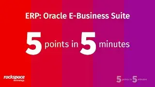 5 points in 5 minutes: Oracle E-Business Suite