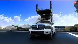 3d animation of an airplane Advertising for a cinema order a video of an airplane Анимация самолета