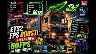 BOOST ETS2 FPS on GTX 1650 😱 No Stutter, Smooth Gameplay