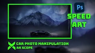 Car Photo Manipulation //speed Art // photo Composition // AK SCOPE