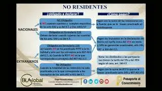 Declaración de renta no residentes colombianos y extranjeros