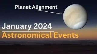 January 2024 Astronomical Events | Quadranid Meteor Shower | Lunar Occultation