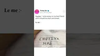 Like the video for. comment if you like it 😂#funny #viralshorts #trickyboi