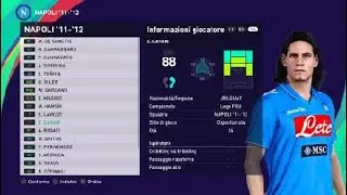eFootball PES 2021: Napoli 2011-2012 classic team (PS4) Special Request