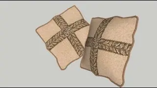 Soft Cushion with piping  Tutorial for Sketchup with Sound