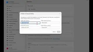 How to setup currency format in Shopify