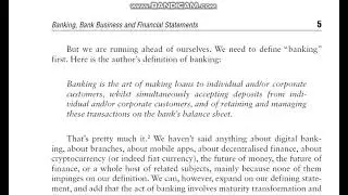 banking, bank business and financial statements