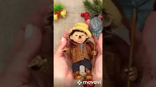 Кукла Ëжик с рюкзаком и сачком для ловли бабочек