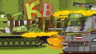 Kv-54 attacking cartoons about tanks