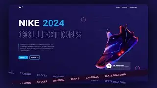 How To Make Animated Nike Shoes Website Using HTML And CSS