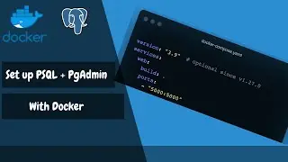 Setup postgres and pg-admin in docker compose