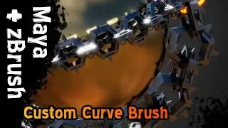 Custom Curve Brush - zBrush & Maya Tutorial