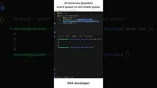JS Interview Question|  event queue vs microtask queue | 