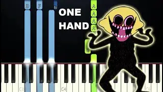 I Ain't Got No iPhone- Monster Song WEEK 7 - Friday Night Funkin' (One Hand Piano Tutorial)