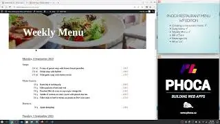 Phoca Restaurant Menu WP Edition