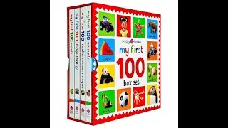 My First 100 Board Book Box Set (4 Books)