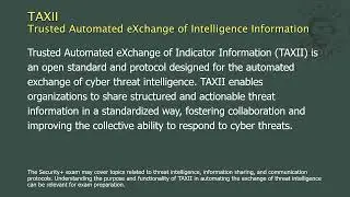 TAXII - Trusted Automated eXchange of Intelligence Information