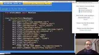 SeleniumBase Recorder Mode 🔴 / Web Test Generator
