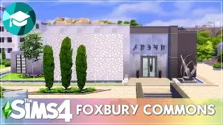FOXBURY COMMONS | DISCOVER UNIVERSITY |NO CC| Sims 4 Stop Motion Build