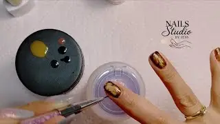 Diseño con gel ojo de gato super facil y bonito #nailart #naildesign #nails #uñas#simplenails  