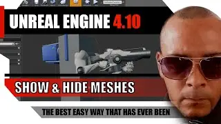 Unreal Engine 4.10 Tutorial - Show and Hide Meshes depending on camera view.