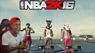 NBA 2K16| Legend 3 Mascot Trash talking!! PT.2| Funny Moments with fans @ MyPark !! - Prettyboyfredo