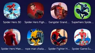 Spider Hero 3D, Spider Hero Fighter, Gangster Crime War, Superhero Spider, Spider Hero Man, Rope Man