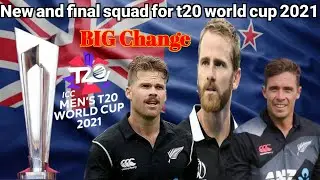 New Zealand Squad For T20 World Cup 2021 | ICC T20 World Cup 2021 | New Zealand Final Squad |