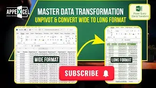 TRANSFORM DATA FOR EASY ANALYSIS Unpivot & Convert Wide to Long Format 