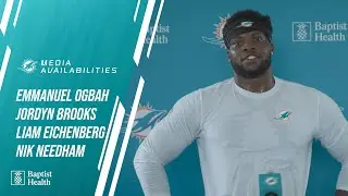 Emmanuel Ogbah, Jordyn Brooks, Liam Eichenberg and Nik Needham speak with the media l Miami Dolphins