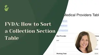 FVDA: How to Sort a Collection Section Table