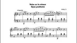 Frederic Chopin: Waltz in a minor, b 150