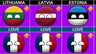 🇫🇷 Countries That Love or Hate France | Countryballs Animation 🌍