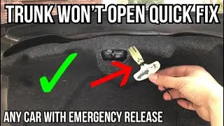 how to open trunk that won't open ( Temporary Fix )