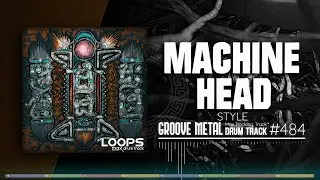 Groove Metal Drum Track / Machine Head Style / 100 bpm