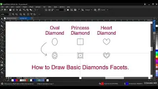 Corel draw Tutorial 5 : How to Draw Basic Diamond Facets?